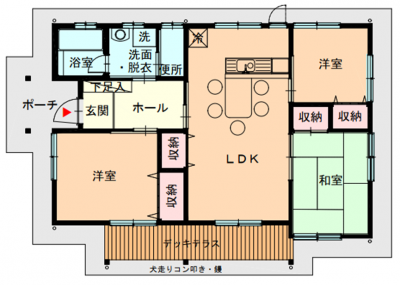 桝形第二市営住宅27-14号間取り図