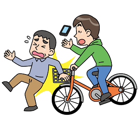ながらスマホ（歩行者）