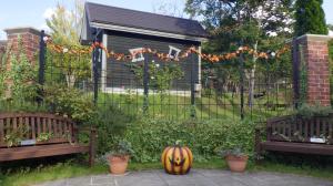 ハロウィン装飾_ベンチ①