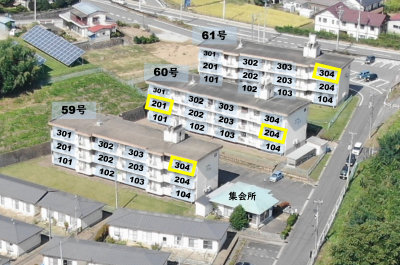村山市営住宅配置図
