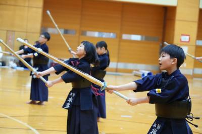 本宮剣道スポーツ少年団稽古の様子