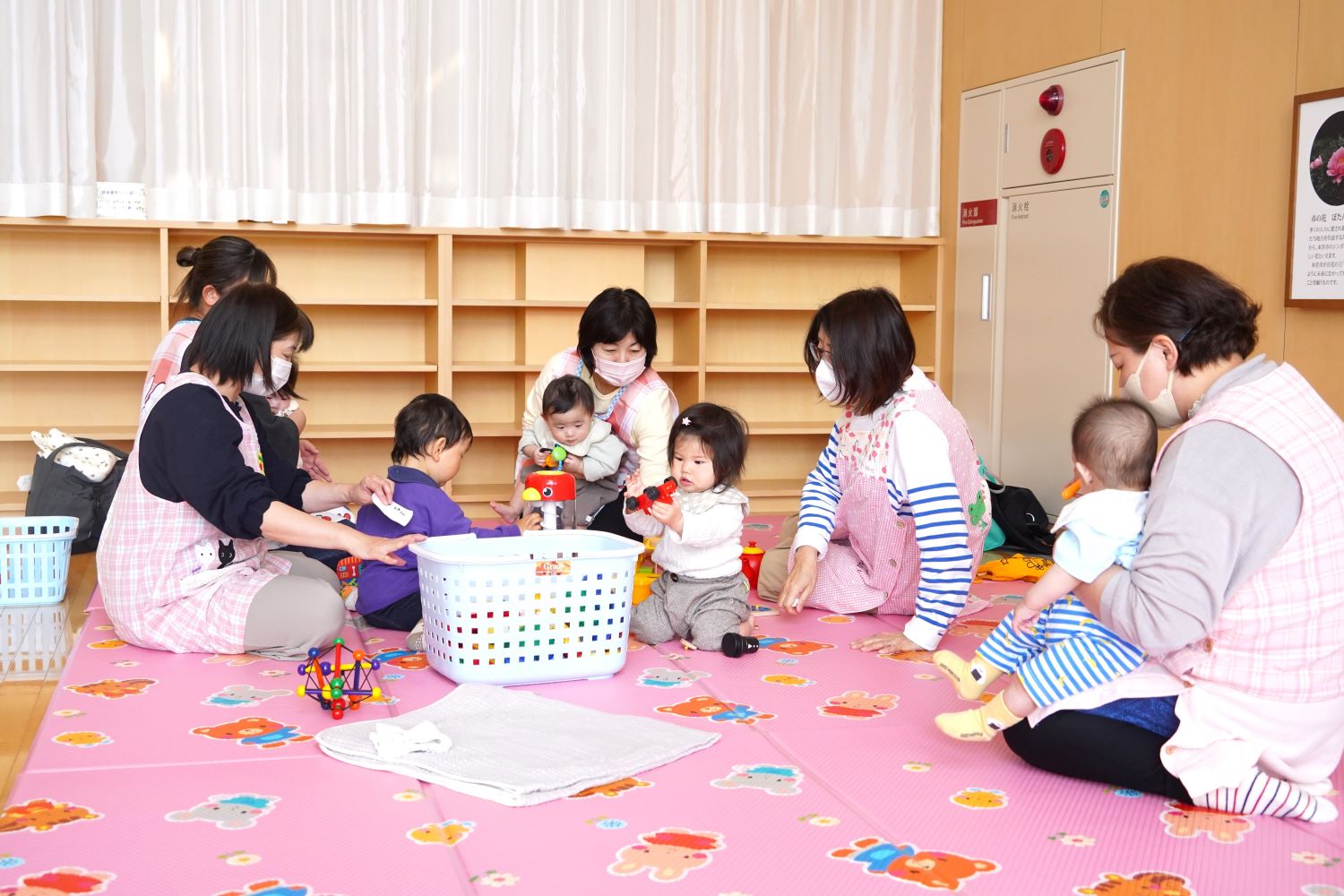 ママが運動している間のお子さんたち