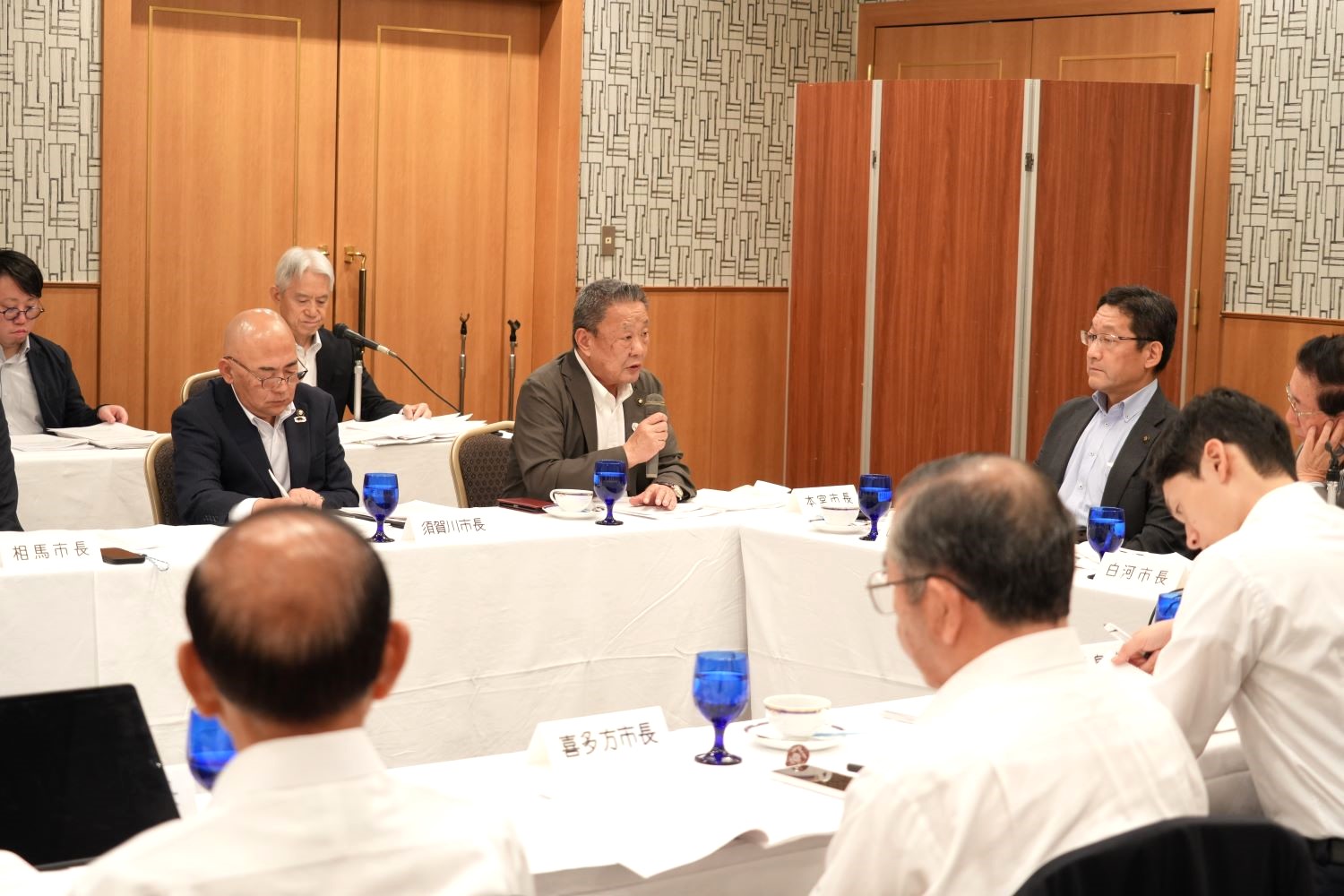 福島県市長会の様子