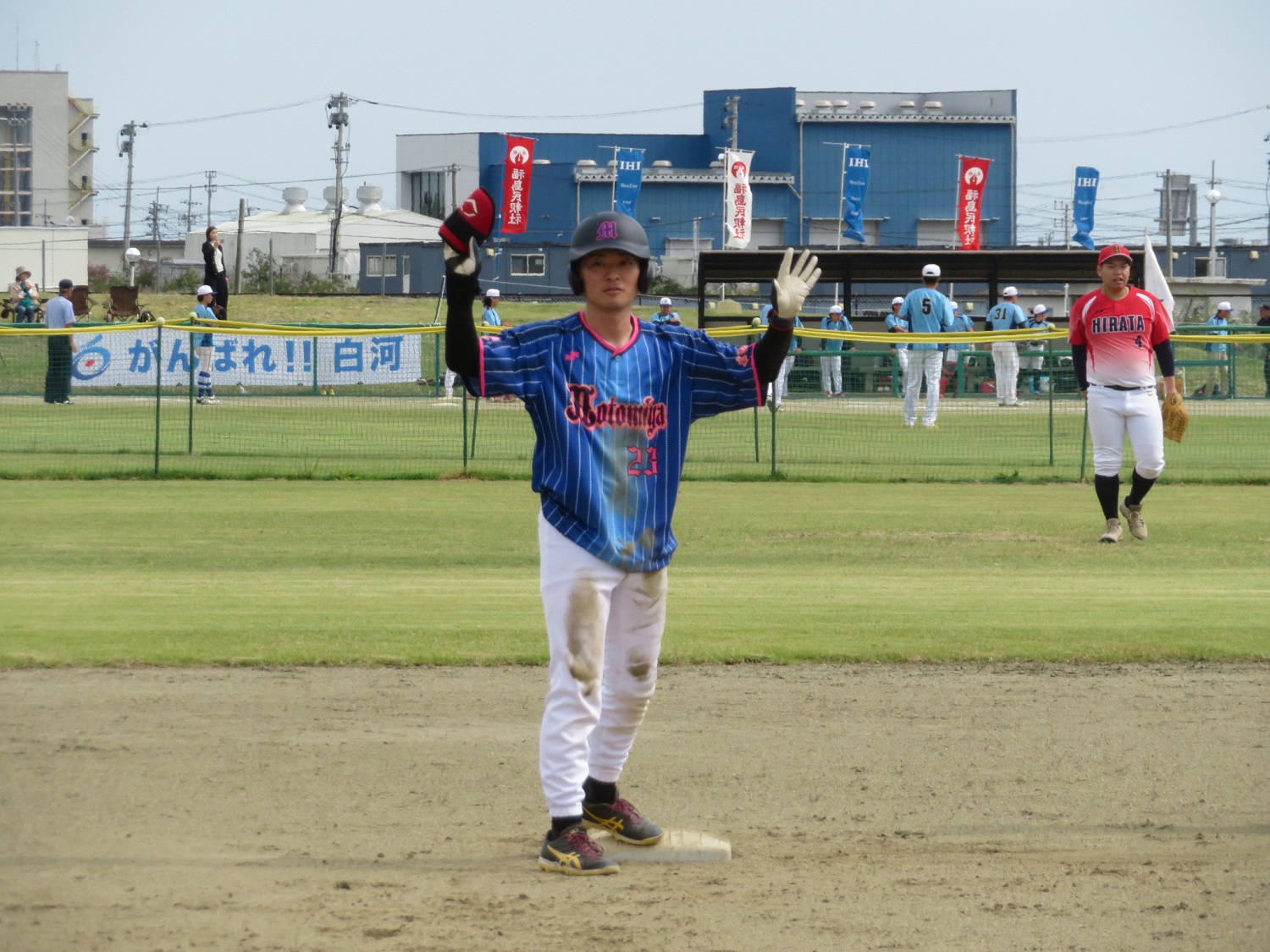 タイムリーヒットを放った寺島康平選手