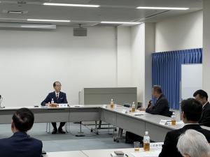 知事との意見交換の様子
