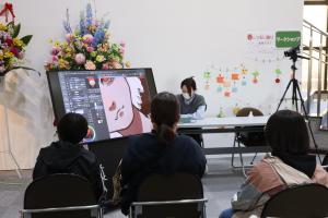 ゆかり展公開制作