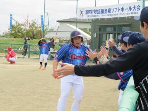 ホームランを放った國分選手